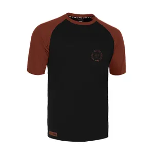 ROCDAY Cyklistický dres s krátkym rukávom - ROOST - červená/čierna ROCDAY Cyklistický dres s krátkym rukávom - ROOST - červená/čierna