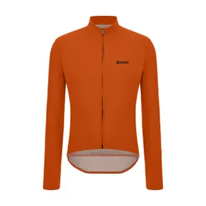 SANTINI Cyklistická vetruodolná bunda - RTR WIND - oranžová SANTINI Cyklistická vetruodolná bunda - RTR WIND - oranžová