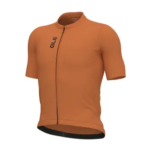 ALÉ Cyklistický dres s krátkym rukávom - COLOR BLOCK PRAGMA - oranžová ALÉ Cyklistický dres s krátkym rukávom - COLOR BLOCK PRAGMA - oranžová