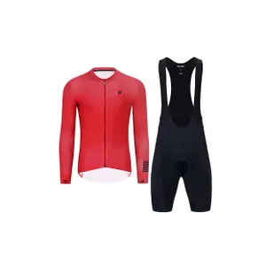 HOLOKOLO Cyklistický krátky dres a krátke nohavice - VICTORIOUS ELITE - červená HOLOKOLO Cyklistický krátky dres a krátke nohavice - VICTORIOUS ELITE - červená