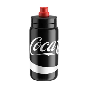 ELITE Cyklistická fľaša na vodu - FLY 550 COCA COLA - čierna ELITE Cyklistická fľaša na vodu - FLY 550 COCA COLA - čierna
