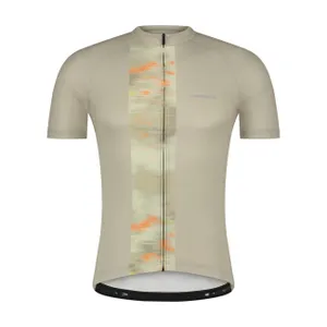 SHIMANO Cyklistický dres s krátkym rukávom - LOGO 2 - béžová SHIMANO Cyklistický dres s krátkym rukávom - LOGO 2 - béžová