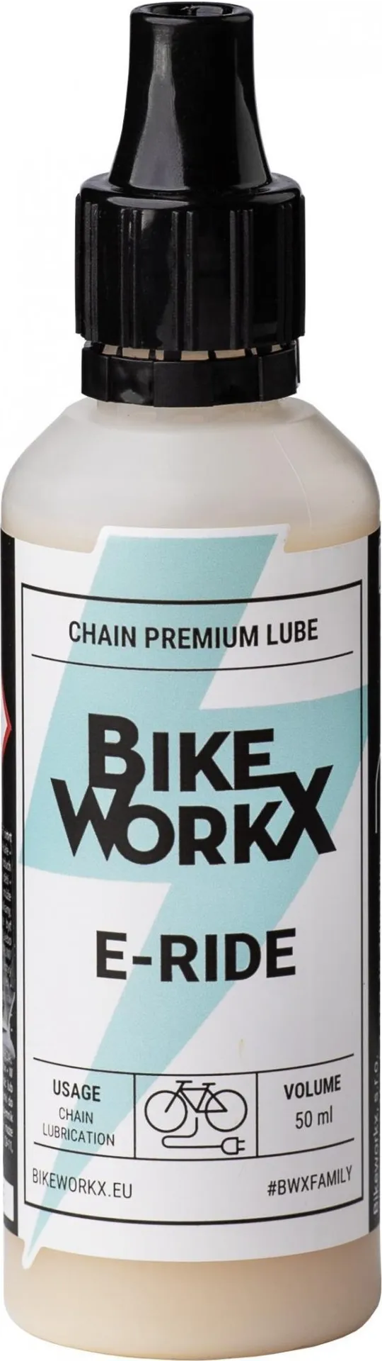 Šport a outdoor | Cyklistika | Čistiace a mazacie prostriedky | Mazivá a oleje - BikeWorkx E-Ride 50 ml Šport a outdoor | Cyklistika | Čistiace a mazacie prostriedky | Mazivá a oleje - BikeWorkx E-Ride 50 ml