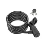 SYNCROS zámok na bicykel - MASSET COIL - čierna SYNCROS zámok na bicykel - MASSET COIL - čierna