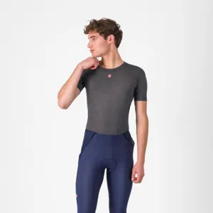 CASTELLI Cyklistické tričko s krátkym rukávom - MEDIO BASE LAYER - šedá CASTELLI Cyklistické tričko s krátkym rukávom - MEDIO BASE LAYER - šedá