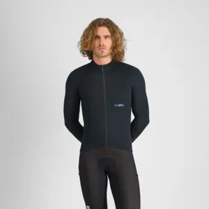 SPORTFUL Cyklistický dres s dlhým rukávom zimný - SUPERGIARA WOOL - čierna SPORTFUL Cyklistický dres s dlhým rukávom zimný - SUPERGIARA WOOL - čierna