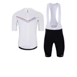 HOLOKOLO Cyklistický krátky dres a krátke nohavice - LEVEL UP - čierna/biela HOLOKOLO Cyklistický krátky dres a krátke nohavice - LEVEL UP - čierna/biela