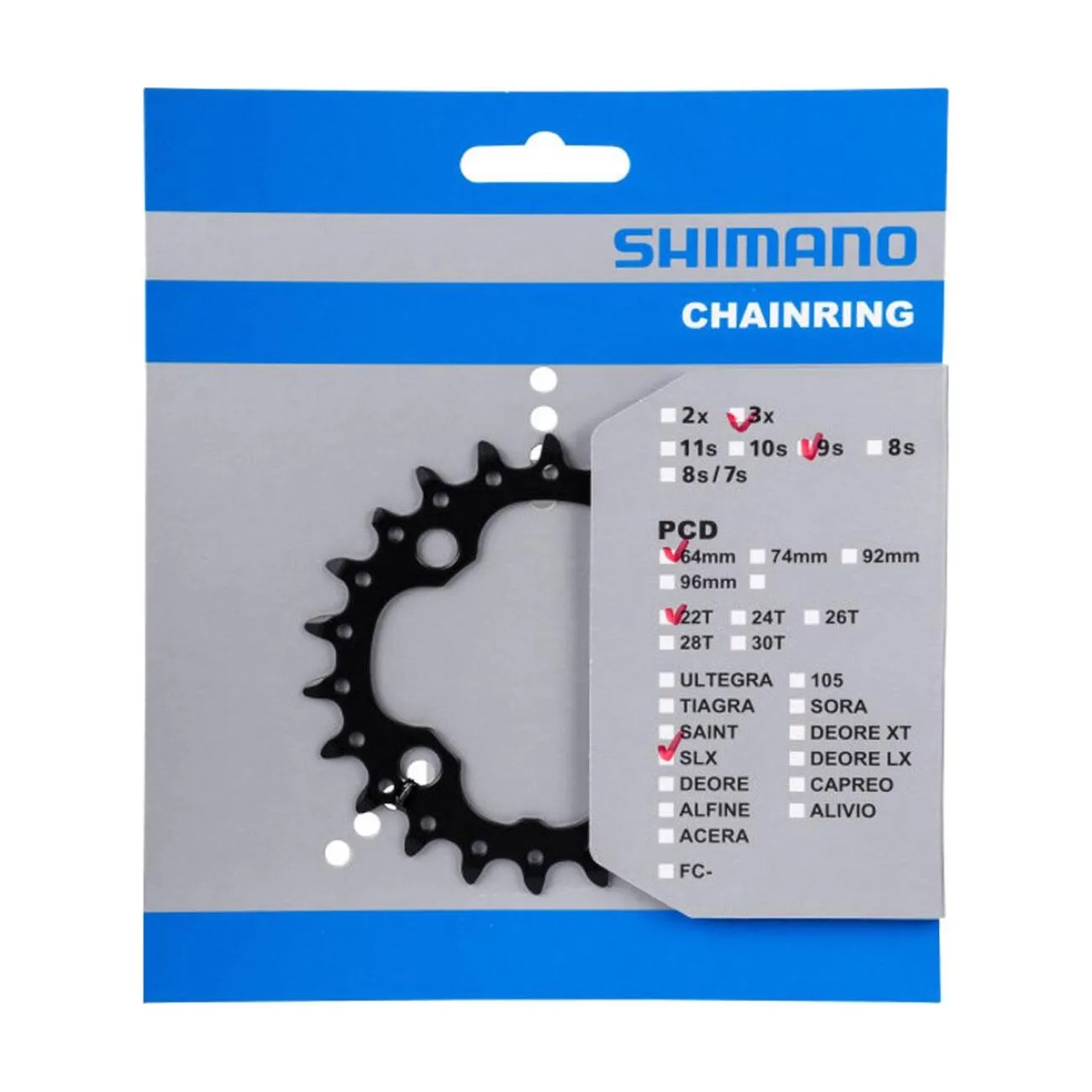 SHIMANO prevodník - SLX M660 22 - čierna SHIMANO prevodník - SLX M660 22 - čierna