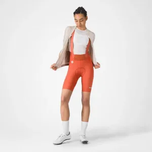 CASTELLI Cyklistické nohavice krátke s trakmi - ESPRESSO 2 W DT - červená CASTELLI Cyklistické nohavice krátke s trakmi - ESPRESSO 2 W DT - červená