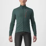 CASTELLI Cyklistická zateplená bunda - GO - zelená CASTELLI Cyklistická zateplená bunda - GO - zelená