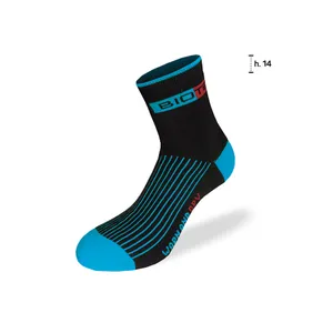 BIOTEX Cyklistické ponožky klasické - TERMO - čierna/modrá BIOTEX Cyklistické ponožky klasické - TERMO - čierna/modrá
