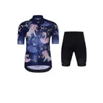 HOLOKOLO Cyklistický krátky dres a krátke nohavice - FAIRY TALE - viacfarebná/modrá/čierna HOLOKOLO Cyklistický krátky dres a krátke nohavice - FAIRY TALE - viacfarebná/modrá/čierna