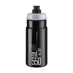 ELITE Cyklistická fľaša na vodu - JET 550 - čierna/šedá ELITE Cyklistická fľaša na vodu - JET 550 - čierna/šedá