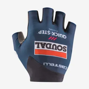 CASTELLI Cyklistické rukavice krátkoprsté - SOUDAL QUICK-STEP 24 - modrá CASTELLI Cyklistické rukavice krátkoprsté - SOUDAL QUICK-STEP 24 - modrá