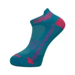 HAVEN Cyklistické ponožky členkové - SNAKE SILVER NEO 2PAK - modrá/ružová HAVEN Cyklistické ponožky členkové - SNAKE SILVER NEO 2PAK - modrá/ružová