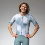 ALÉ Cyklistický dres s krátkym rukávom - PR-E ARGON - biela/modrá ALÉ Cyklistický dres s krátkym rukávom - PR-E ARGON - biela/modrá