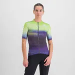 SPORTFUL Cyklistický dres s krátkym rukávom - FLOW SUPERGIARA - svetlo zelená/fialová SPORTFUL Cyklistický dres s krátkym rukávom - FLOW SUPERGIARA - svetlo zelená/fialová