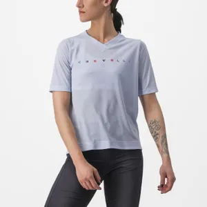 CASTELLI Cyklistický dres s krátkym rukávom - TRAIL TECH 2 W - fialová CASTELLI Cyklistický dres s krátkym rukávom - TRAIL TECH 2 W - fialová