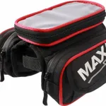 Šport a outdoor | Cyklistika | Cyklodoplnky | Tašky - MAX1 Mobile Two – taška na rám, červeno-čierna Šport a outdoor | Cyklistika | Cyklodoplnky | Tašky - MAX1 Mobile Two – taška na rám, červeno-čierna