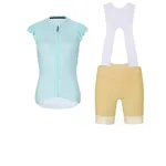 RIVANELLE Cyklistický krátky dres a krátke nohavice - FLAIR - svetlo modrá/béžová RIVANELLE Cyklistický krátky dres a krátke nohavice - FLAIR - svetlo modrá/béžová