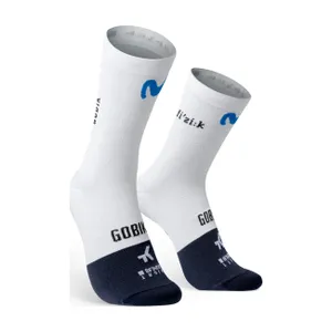 GOBIK Cyklistické ponožky klasické - LIGHTWEIGHT 2.0 MOVISTAR TEAM 26 - biela/čierna GOBIK Cyklistické ponožky klasické - LIGHTWEIGHT 2.0 MOVISTAR TEAM 26 - biela/čierna