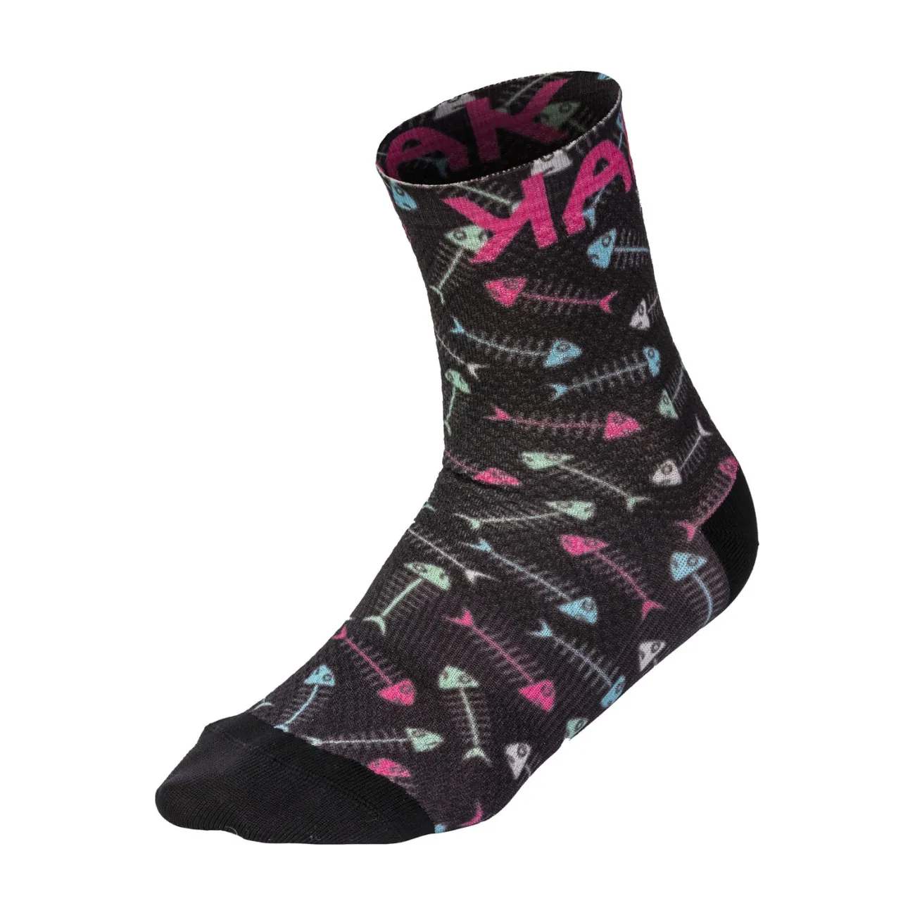 KARPOS Cyklistické ponožky klasické - GREEN FIRE - viacfarebná/čierna KARPOS Cyklistické ponožky klasické - GREEN FIRE - viacfarebná/čierna