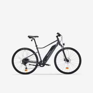 Trekingový bicykel - Trekingový elektrobicykel Riverside 520 E vysoký rám sivý Trekingový bicykel - Trekingový elektrobicykel Riverside 520 E vysoký rám sivý