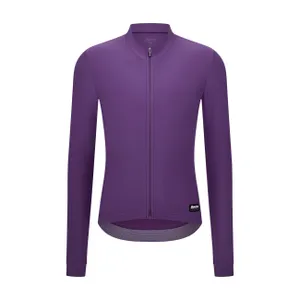 SANTINI Cyklistický dres s dlhým rukávom zimný - RTR - fialová SANTINI Cyklistický dres s dlhým rukávom zimný - RTR - fialová