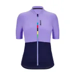 SANTINI Cyklistický dres s krátkym rukávom - UCI RIGA LADY - modrá/fialová SANTINI Cyklistický dres s krátkym rukávom - UCI RIGA LADY - modrá/fialová