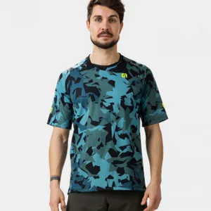 ALÉ Cyklistický dres s krátkym rukávom - CORNER - modrá ALÉ Cyklistický dres s krátkym rukávom - CORNER - modrá