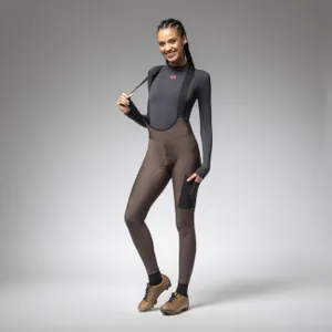 ALÉ Cyklistické nohavice dlhé s trakmi - STONES CARGO 2.0 - hnedá ALÉ Cyklistické nohavice dlhé s trakmi - STONES CARGO 2.0 - hnedá