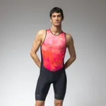 ALÉ Cyklistická kombinéza - TRIATHLON TRIPLE - ružová/čierna ALÉ Cyklistická kombinéza - TRIATHLON TRIPLE - ružová/čierna