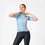 CASTELLI Cyklistický dres s krátkym rukávom - COSMIC VORTEX - ružová/zelená CASTELLI Cyklistický dres s krátkym rukávom - COSMIC VORTEX - ružová/zelená