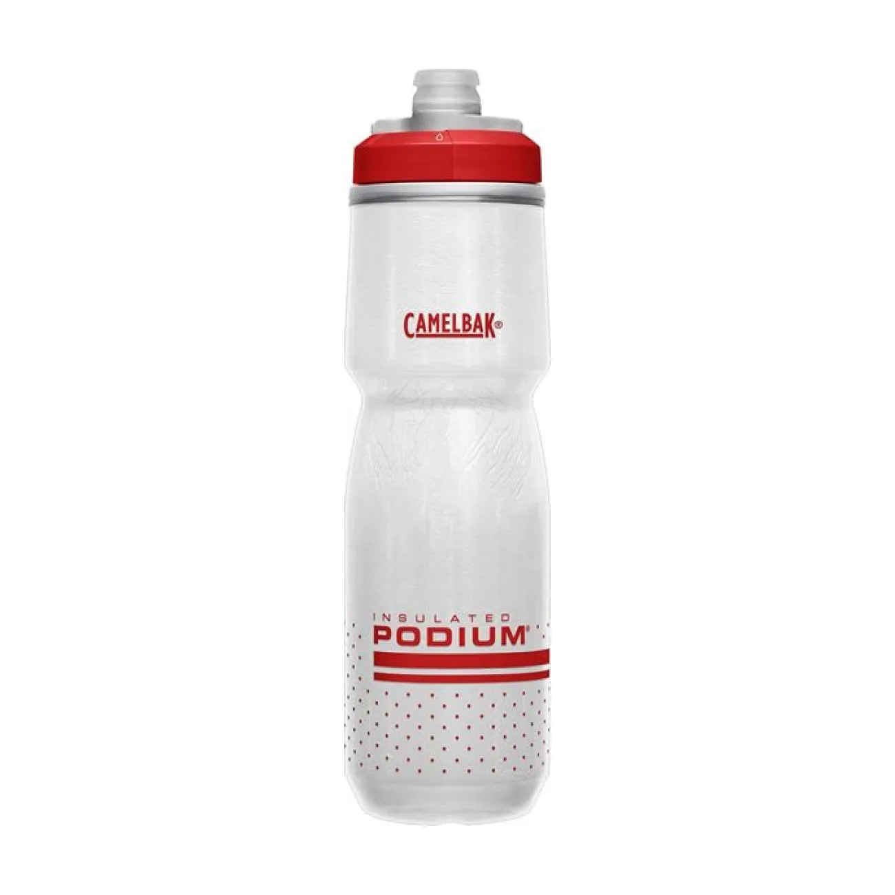 CAMELBAK Cyklistická fľaša na vodu - PODIUM CHILL 0,71L - červená/biela CAMELBAK Cyklistická fľaša na vodu - PODIUM CHILL 0,71L - červená/biela