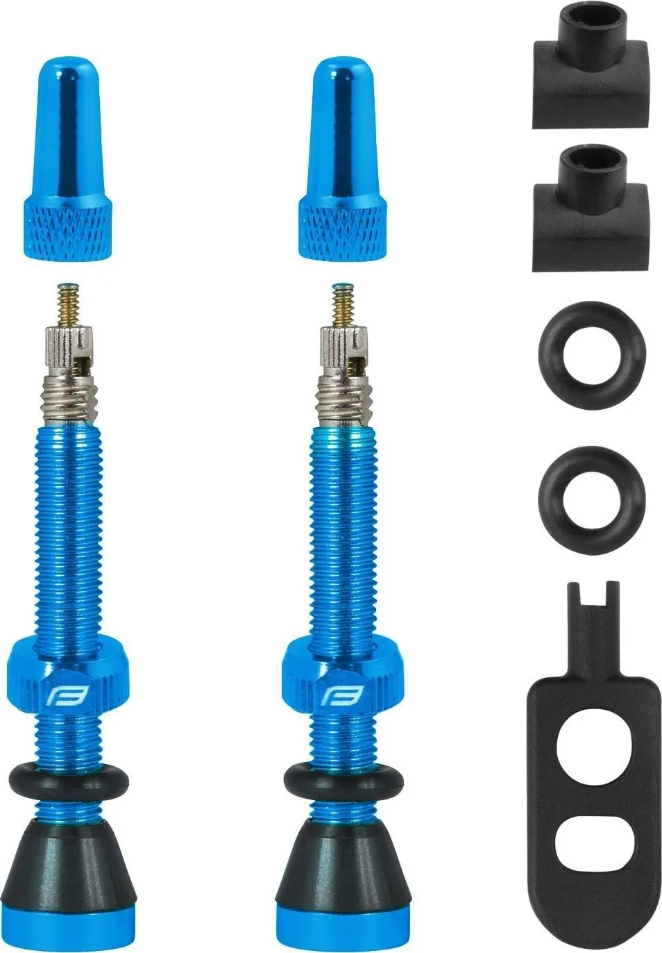 Šport a outdoor | Cyklistika | Cyklodoplnky | Pumpy - Force na bezdušový systém 2× FV 44 mm, modrý Šport a outdoor | Cyklistika | Cyklodoplnky | Pumpy - Force na bezdušový systém 2× FV 44 mm, modrý