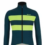 SANTINI Cyklistická zateplená bunda - COLORE BENGAL WINTER - modrá SANTINI Cyklistická zateplená bunda - COLORE BENGAL WINTER - modrá