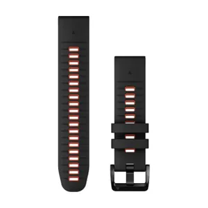 GARMIN remienok - QUICKFIT 22 - čierna/červená GARMIN remienok - QUICKFIT 22 - čierna/červená