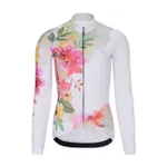 RIVANELLE Cyklistický dres s dlhým rukávom zimný - FLOWERY WINTER - žltá/viacfarebná RIVANELLE Cyklistický dres s dlhým rukávom zimný - FLOWERY WINTER - žltá/viacfarebná