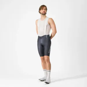 CASTELLI Cyklistické nohavice krátke s trakmi - AERO RACE S KIT - čierna CASTELLI Cyklistické nohavice krátke s trakmi - AERO RACE S KIT - čierna