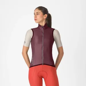 CASTELLI Cyklistická vesta - ARIA 2 W - bordová CASTELLI Cyklistická vesta - ARIA 2 W - bordová