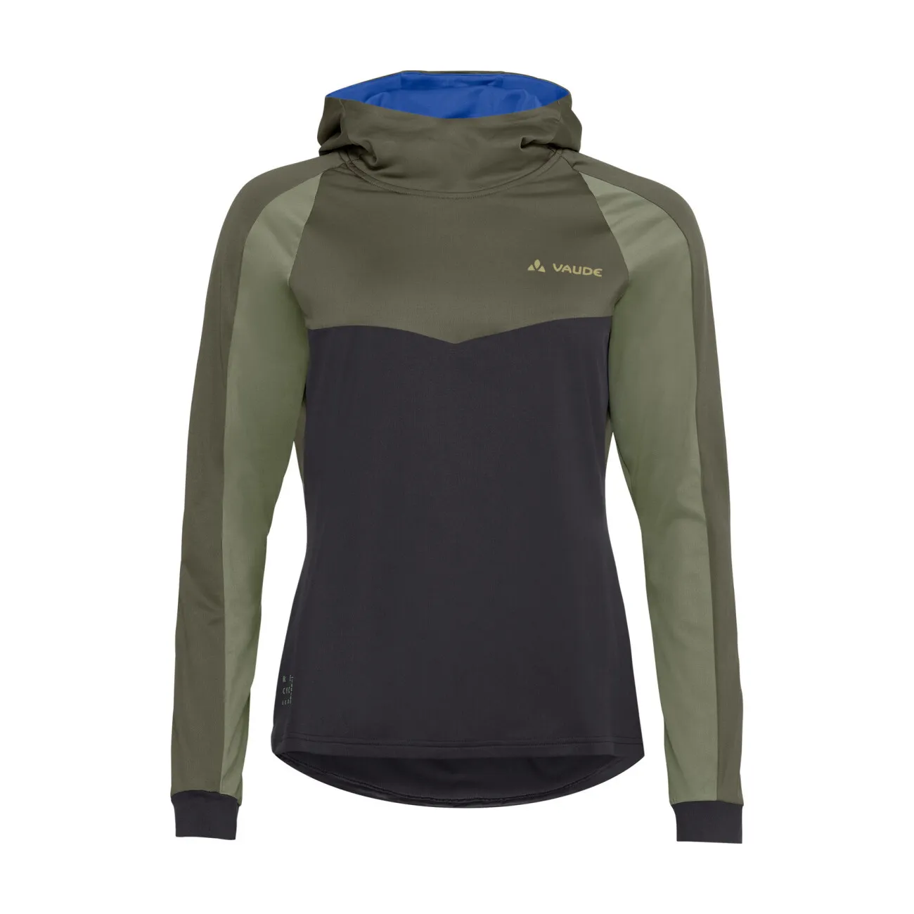 VAUDE Cyklistický dres s dlhým rukávom zimný - QUIMSA LS - zelená/čierna VAUDE Cyklistický dres s dlhým rukávom zimný - QUIMSA LS - zelená/čierna