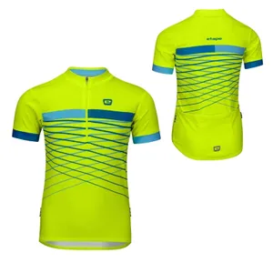 Detský cyklo dres Etape Lucky žlutá fluo/modrá - 152/158 Detský cyklo dres Etape Lucky žlutá fluo/modrá - 152/158