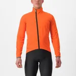 CASTELLI Cyklistická zateplená bunda - GAVIA LITE - oranžová CASTELLI Cyklistická zateplená bunda - GAVIA LITE - oranžová