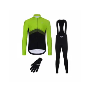 HOLOKOLO Cyklistický mega set - ARROW II. WINTER - zelená/čierna HOLOKOLO Cyklistický mega set - ARROW II. WINTER - zelená/čierna