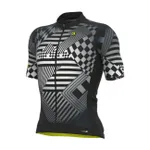 ALÉ Cyklistický dres s krátkym rukávom - PR-S CHECKER - šedá ALÉ Cyklistický dres s krátkym rukávom - PR-S CHECKER - šedá