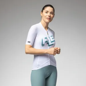 ALÉ Cyklistický dres s krátkym rukávom - SAUVAGE 2.0 PR-E - biela ALÉ Cyklistický dres s krátkym rukávom - SAUVAGE 2.0 PR-E - biela