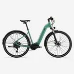 Trekingový bicykel - Trekingový elektrobicykel E-ACTV 500 E stredový motor nízky rám zelený Trekingový bicykel - Trekingový elektrobicykel E-ACTV 500 E stredový motor nízky rám zelený