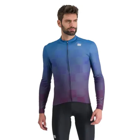 Pánsky cyklistický dres s dlhým rukávom SPORTFUL Rocket thermal jersey, blue denim nightshade Pánsky cyklistický dres s dlhým rukávom SPORTFUL Rocket thermal jersey, blue denim nightshade