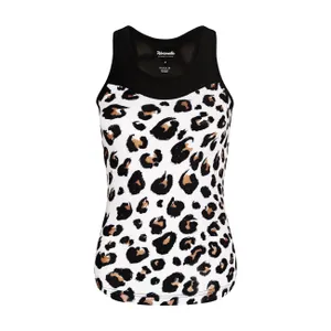 RIVANELLE Cyklistický dres bez rukávov - WILDCAT BELLA - biela/viacfarebná RIVANELLE Cyklistický dres bez rukávov - WILDCAT BELLA - biela/viacfarebná