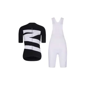 RIVANELLE Cyklistický krátky dres a krátke nohavice - MISSVELOAIRE - čierna/biela RIVANELLE Cyklistický krátky dres a krátke nohavice - MISSVELOAIRE - čierna/biela